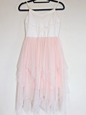 Zenzi Girls Balletcore Fairy Dress Size XL (14/16) Tiered Tulle Flowy Princess - Image 1 of 4