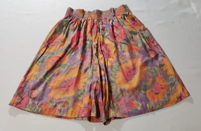 Pantalones Cortos Craig Clothing Co. Multicolor Floral Cintura Elástica Lg Hecho en EE. UU. DE COLECCIÓN * Foto 1 de 4