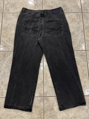 Pantalones de mezclilla Reverb negros holgados sueltos Y2K Grunge Cyber Mall gótico de colección para hombre 38X32 Foto 1 de 4