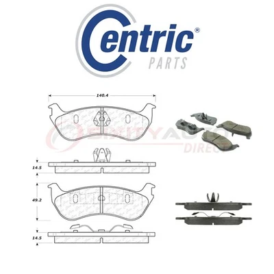 Centric Fleet Disc Brake Pads w Hardware for 2002-2005 Mercury Mountaineer qc - Изображение 1 из 4