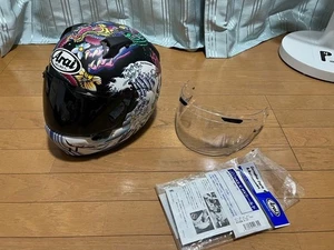 Casco integral ARAI XD ORIENTAL L: 59-60 cm negro mate protector contra humo usado-Japón - Imagen 1 de 20