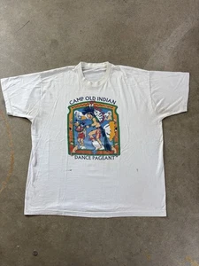 Vintage Camp Old Indian Dance Pageant 90s T-Shirt Erwachsene XXL - Bild 1 von 11