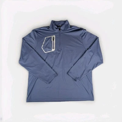 Pullover RLX Ralph Lauren 1/4 Cremallera Para Hombre XL Azul Performance Tech Bolsillo con Cremallera  Foto 1 de 4