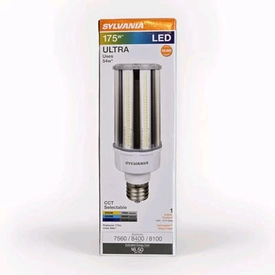 SYLVANIA ULTRA LED LIGHT 175 WATT CCT SELECTABLE USES 54 WATT BRIGHTNESS 8400  - Image 1 of 4