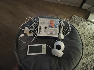 BabySense HD S2 Video BABY MONITOR LCD 5" Split Screen 2 Camera Night Light - Picture 1 of 2