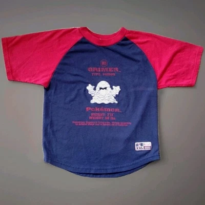 Vtg Rare 90’s Pokemon Grimer Appliqué Shirt Boys Kids Sz 14/16 LG Nintendo Tag - Image 1 of 4