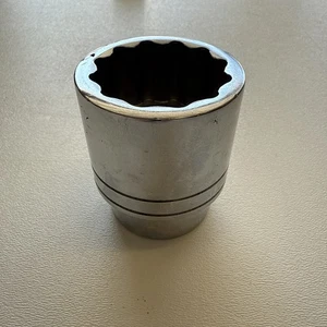 Snap-On LDH482 Socket, Shallow, 1-1/2", 12-Point, 3/4” Drive, USA - Picture 1 of 11