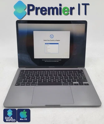 MacBook Pro A2338 Laptop - Apple M2 CPU - 8GB DDR5 RAM + 256GB NVMe - Image 1 of 4