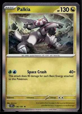Palkia 136/191 Pokemon SV08: Surging Sparks Holo - Image 1 of 2