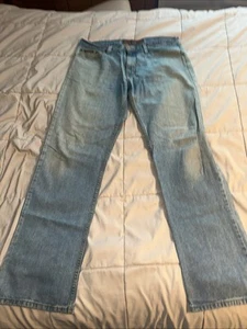 The Territory Ahead Jeans Mens Blue Relaxed Straight Denim Outdoor 36x34 - Picture 1 of 12
