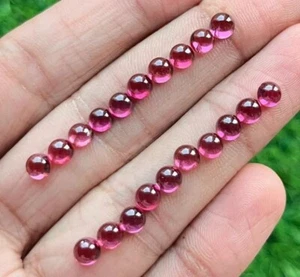 Granate Natural 20 Piezas 5 mm Redondo Cabujón Piedra Preciosa Suelta Para Joyería - Imagen 1 de 1