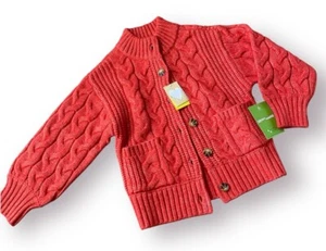 Kerri Rosenthal Troy cable knit chunky fisherman oversized cardigan Women sz S - Picture 1 of 13