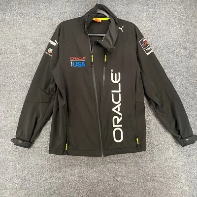 PUMA Jacket Womens M Black Oracle 2013 Americas Cup Sail Team USA Rain Shell - Image 1 of 4