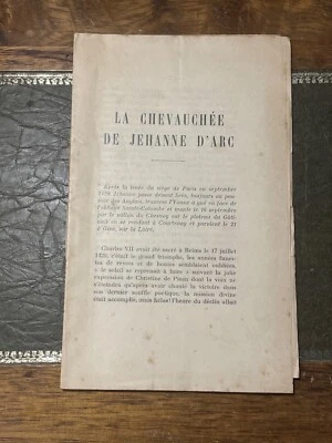 Livre la Chevauchée de Jeanne D'arc (L7B) - Photo 1/4