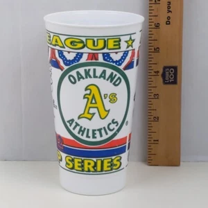Tazza riutilizzabile plastica Oakland A's Toronto Blue Jays American League anni 90 - Foto 1 di 5