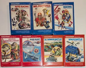 7 Mattel Intellivision Games Great 80s Memories All W/ Boxes 4 Have Inlays (3G) - Picture 1 of 9