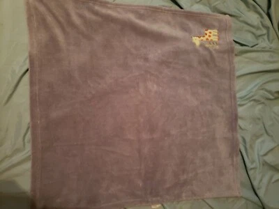 Target Circo 灰色婴儿毯黄色长颈鹿绿色叶子 30x30 羊毛 2015 二手状况完好 — 第 1/4 张图片