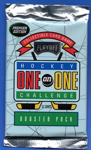 PLAYOFF ONE ON ONE 1995 NHL HOCKEY  12 CARDS PER FACTORY SEALED BOOSTER PACK - Picture 1 of 2