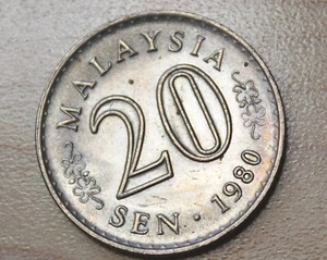 1980 Malaysia 20 Sen - Picture 1 of 2