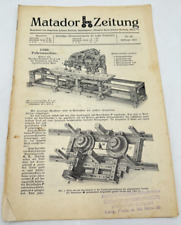Matador Zeitung Nr. 60 aus 1931 Korbuly Baukasten Holzbaukasten Rarität! alt