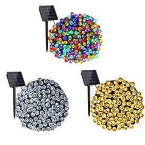 50 100 200 LED Solar Power Fee Garten Lichterkette Outdoor Party Hochzeit - Bild 1 von 7