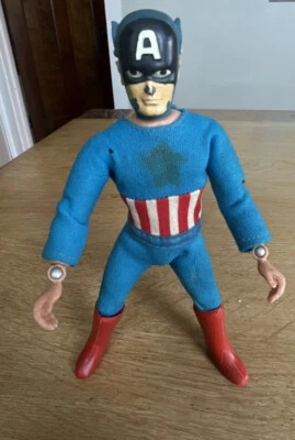 Vintage Marvel Captain America Original 1973 Mego 8” Action Figure - Image 1 of 4