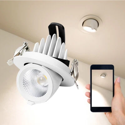 Dimmable LED Recessed Ceiling Downlight 10W 12W 15W 20W adjustable Spot light MK - Image 1 of 4
