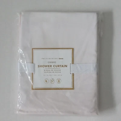 Pottery Barn Teen Ombre Organic Shower Curtain 72” Pink NWT - Image 1 of 4