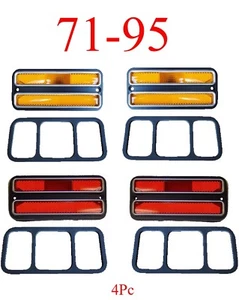 71 95 Chevy Van 4Pc Deluxe Amber & Red Side Lights G10 G20 G30 GMC Front, Rear - Picture 1 of 5