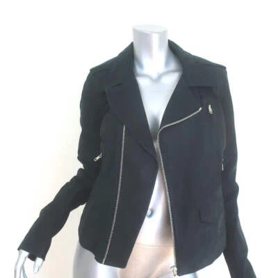 Chaqueta de motociclista de gamuza negra Rick Owens Stooges talla US 14 Foto 1 de 4