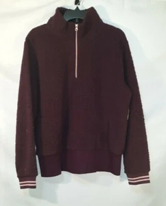 Xersion Viertelreißverschluss Fleecepullover Schweißshirt burgundisch Größe XL - Bild 1 von 7