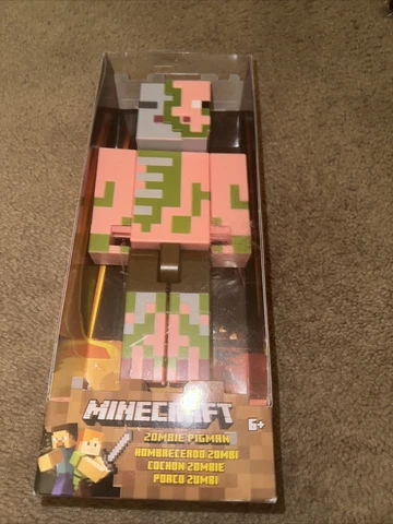 Minecraft Zombie Pigman 9" Inch Figure Mattel - 2018 "NEW IN BOX" Cover