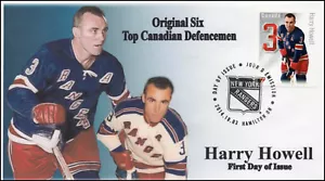 CA14-003, 2014, FDC, Canadian Defensemen, Harry Howell, Original Six, - Picture 1 of 1