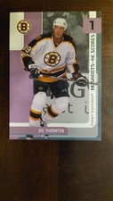 2002-03 Be a Player First Edition He Shoots-He Scores Points Joe Thornton