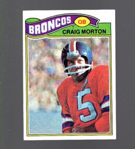 1977 Topps Football #27, Craig Morton, Denver Broncos, In Excellent Cond