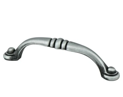 Tiradores de 10 cajones manijas de peltre antiguo cepillado Euro Traditions Berenson NUEVO Foto 1 de 4