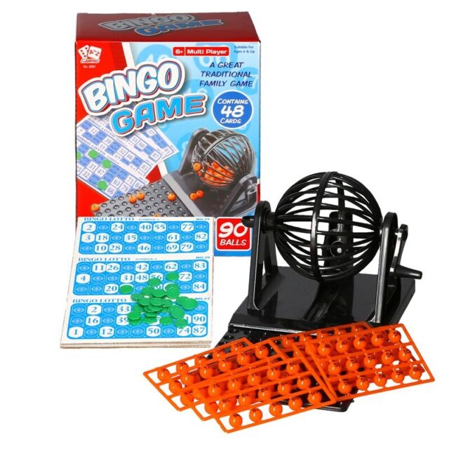 Jogo infantil Jogo tradicional bingo set com gaiola de bingo de