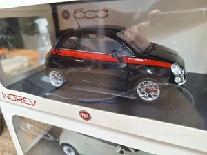 NOREV 1/18 1:18 Fiat Nuova 500 Sport Black 50906503 boxed - Picture 1 of 5