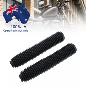 Front Fork Cover Dust Gaiters Boots Fit For Suzuki RM125 DR250 DRZ400 400 AU - Picture 1 of 9