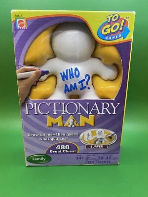 Pictionary Man Game To Go Games ~ Travel ~ Ages 14+/2 Player ~ Mattel 2011 NEW!! - Image 1 of 4