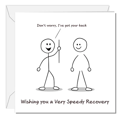 Back Surgery Operation Card Get Well Soon Card Fast Recovery Recover Quickly Spi - Image 1 of 4