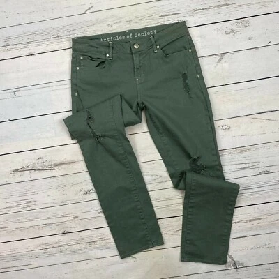 Articles of Society Shannon Jeans Size 28 Womens Distressed Straight Leg Pompano - Image 1 of 4