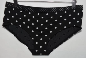 NWT Victoria's Secret Black White Dot Hipster Hiphugger Panty 2X XXL - Picture 1 of 6