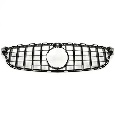 Rejilla negra brillante para Mercedes Clase C W205 C63 C63S AMG S 2015-2018 Foto 1 de 4