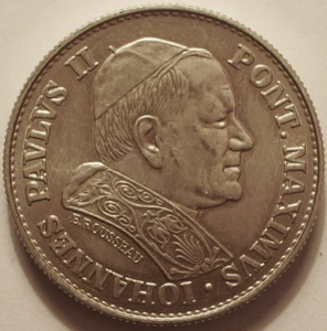 Médaille religieuse, Jean Paul II, Paris - Lisieux 1980, Argent !! - Picture 1 of 2
