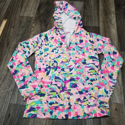 Sudadera con Capucha Lilly Pulitzer Para Mujer Talla XS Rosa Floral Algodón Spandex Pullover Foto 1 de 4