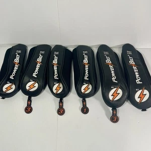 POWERBILT HEADCOVER Lot of 6 Black Golf Head Cover - Picture 1 of 12
