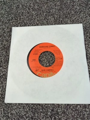 Glen Campbell Rhinestone Cowboy / Lovelight 45RPM Vinyl 1975 Capitol (A5A25) - Image 1 of 3