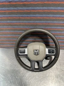 09-12 Dodge Ram 1500 2500 3500 Black Leather Steering Wheel - Picture 1 of 9