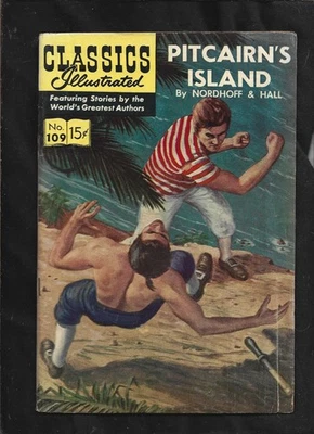 CLASSICS ILLUSTRATED #109 G- (O) HRN110 (PITCAIRN'S) FREE SHIPPING ON $20 ORDER! - Image 1 of 2